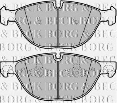 BORG & BECK bbp2187 -  Комплект тормозных колодок, дисковый тормоз